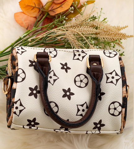 Cream & Cheetah Inspired Purse