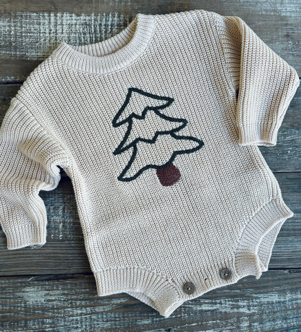 Christmas Tree Sweater Onsie